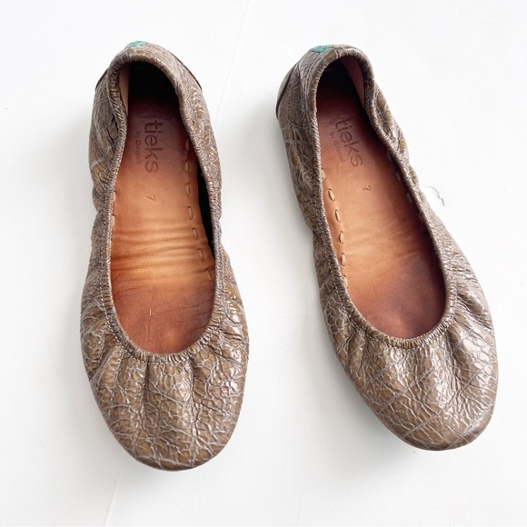 Tieks Shoes - Tieks Ballet Flat Shoes Croc Women’s green